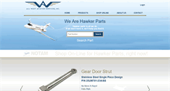 Desktop Screenshot of hawkerparts.com